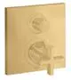 AXOR-HG-AXOR-Citterio-Thermostat-Unterputz-mit-Ab-und-Umstellventil-und-Kreuzgriff-Brushed-Gold-Optic-39725250 gallery number 1